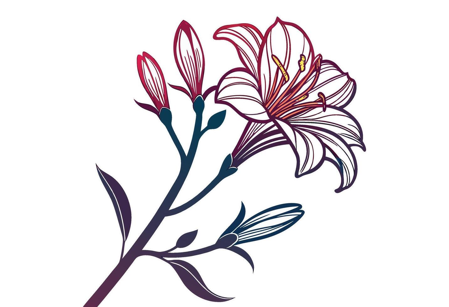 Flower Silhouette design vector