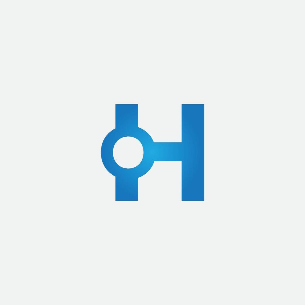 Abstract Ho logo design concept design vector