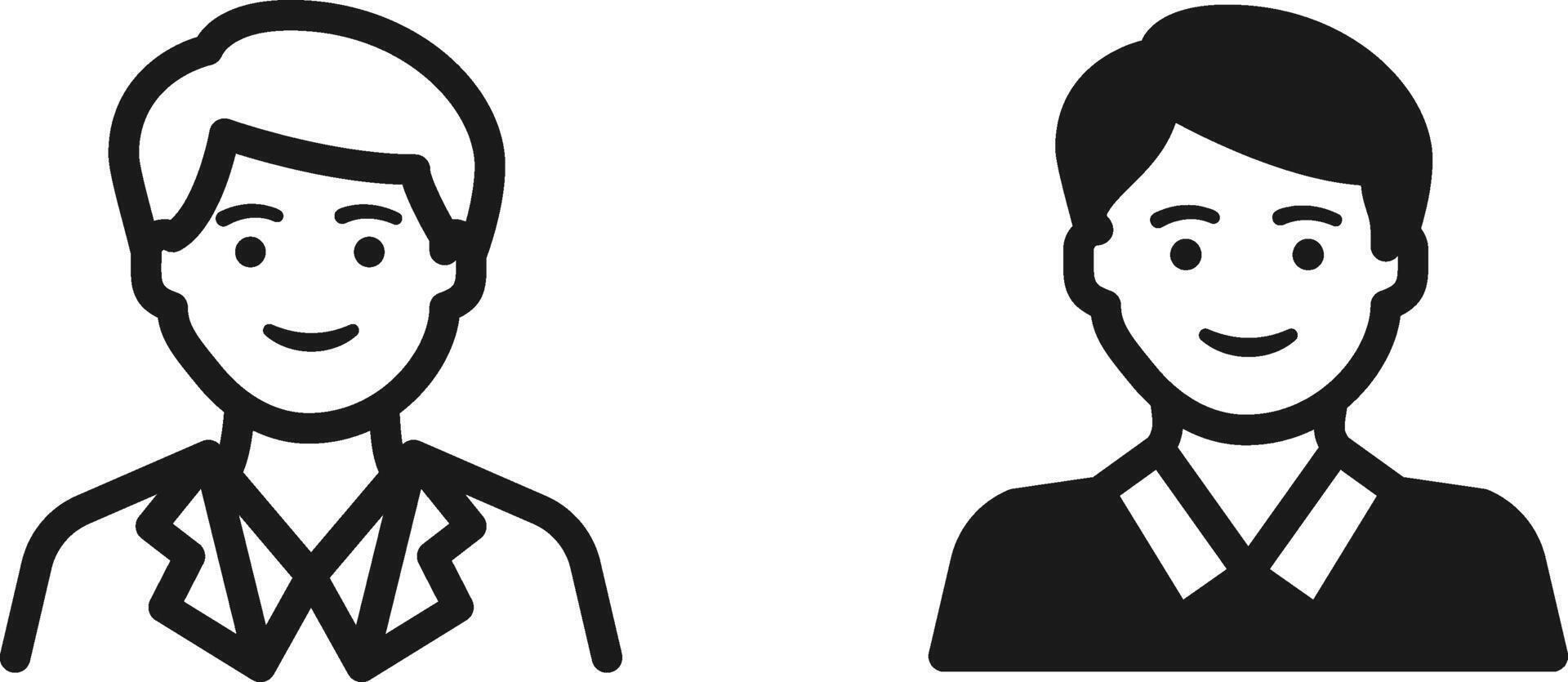 Men Male contact icon vector