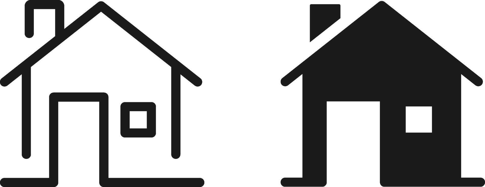Home Address contact icon vector