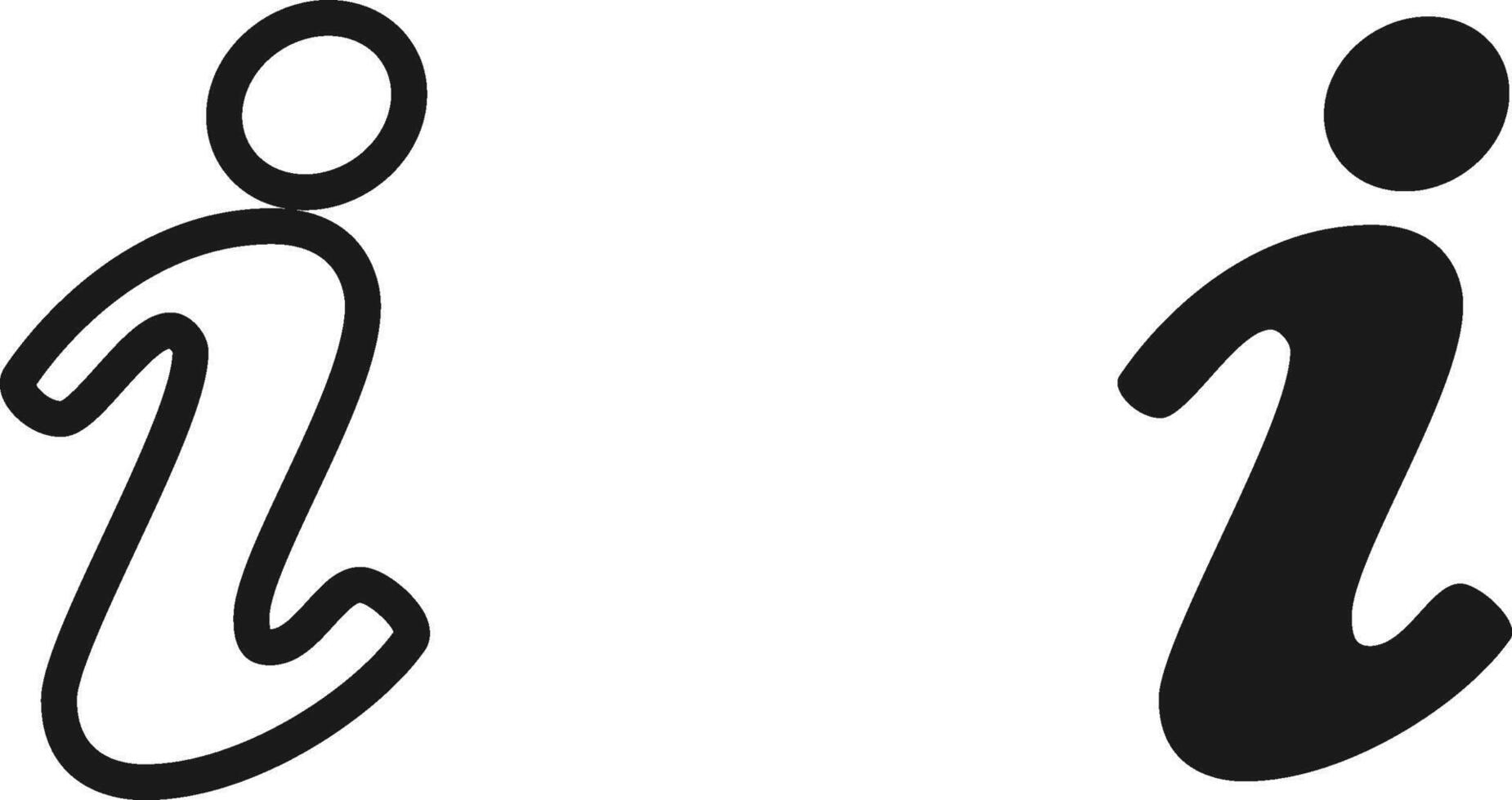 Information contact icon vector