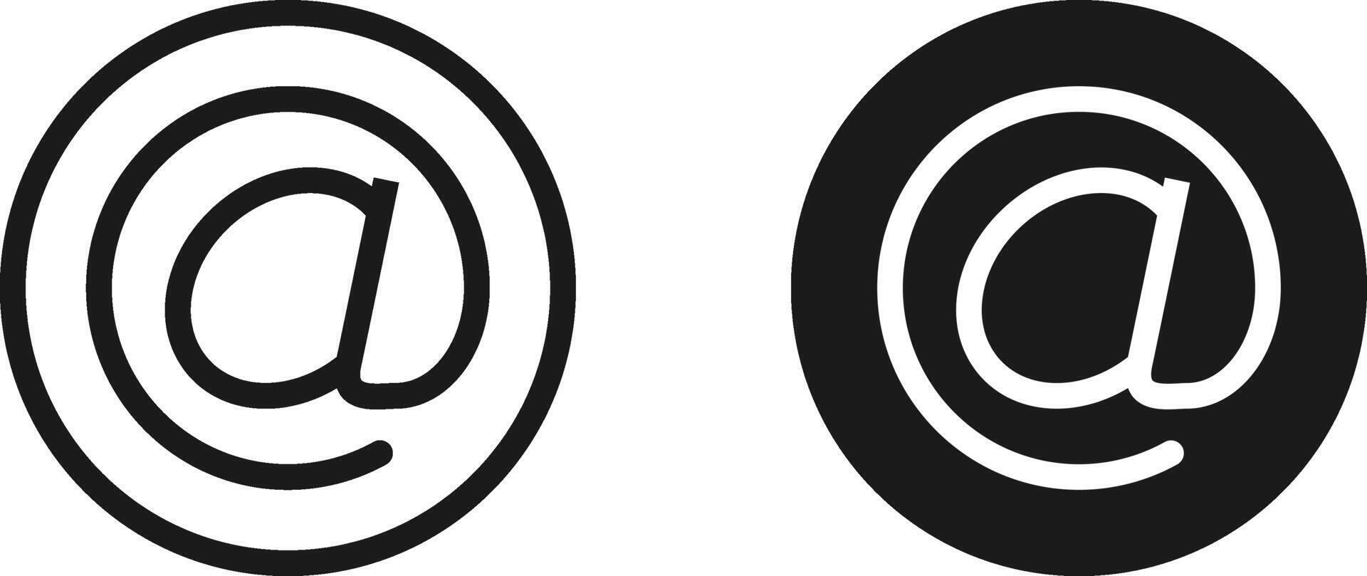 Email contact icon vector