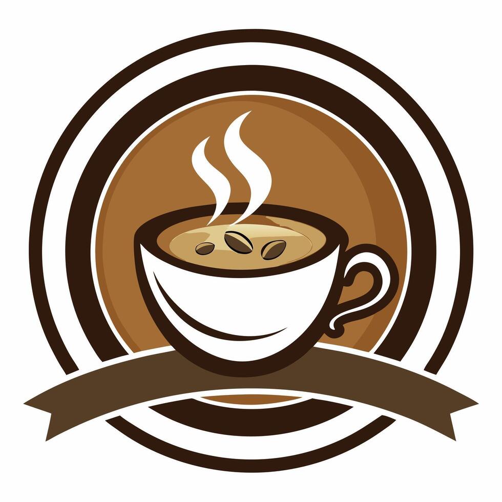 Coffee cup logo vector