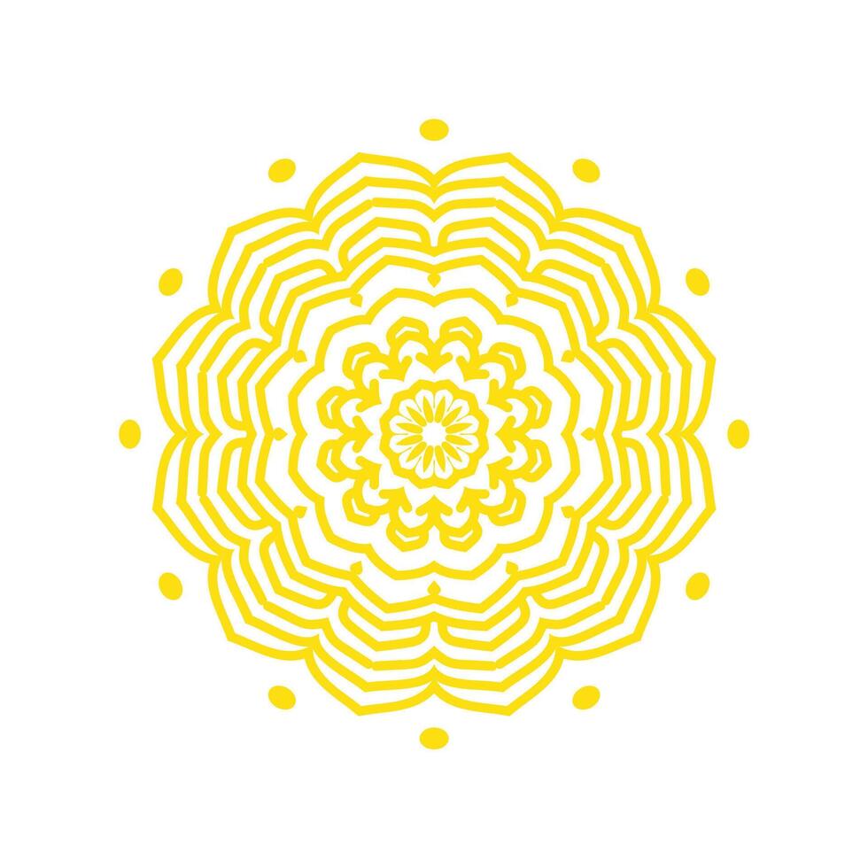 Modern Decorative floral color mandala vector