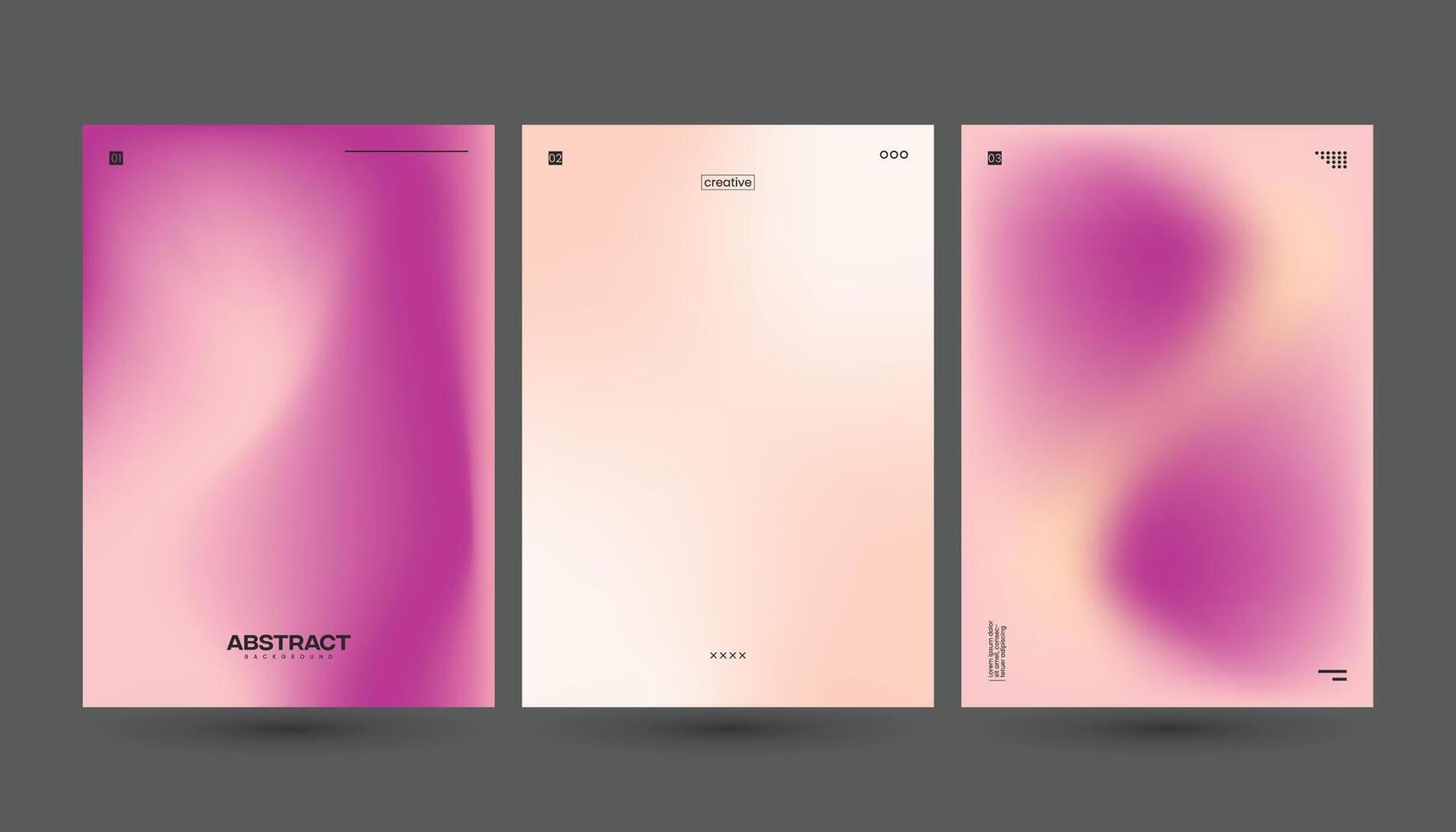 Vibrant Abstract Gradient Backgrounds in Soft Pink and Purple Hues for Modern Design and Branding vector