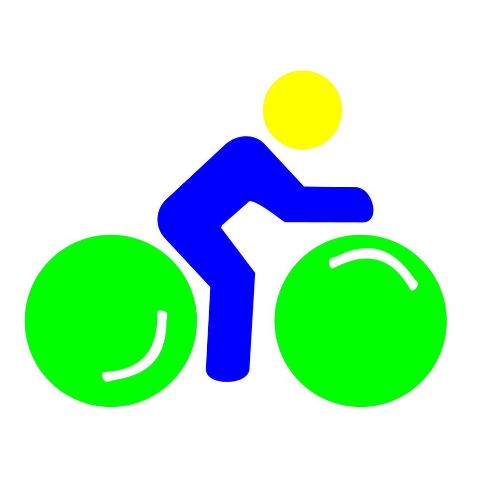 cyclist icon design vector