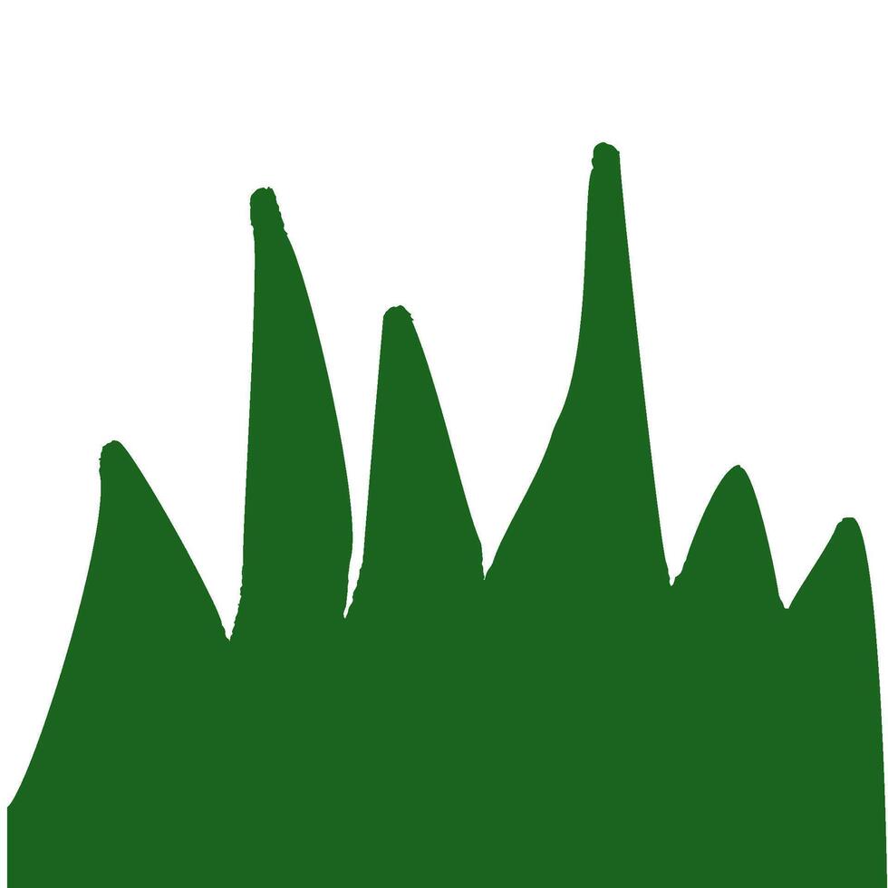 hand drawn grass illustration vector