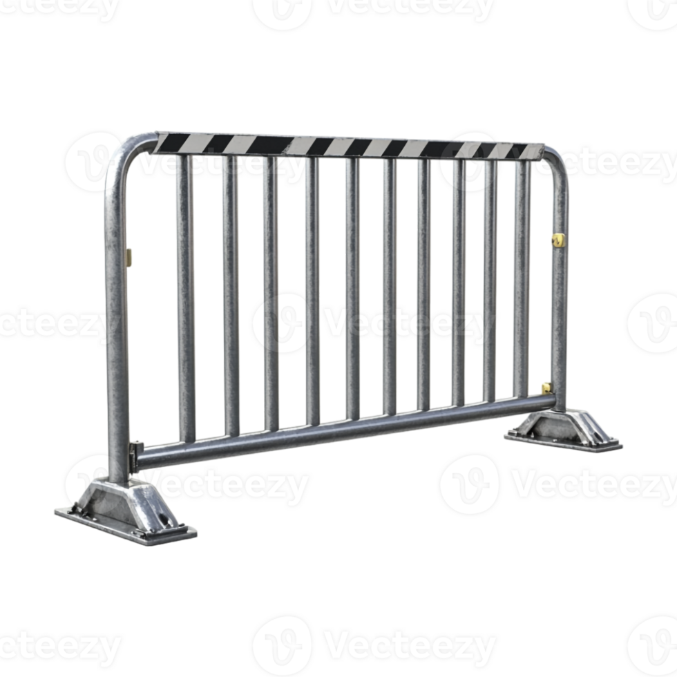 metal barricade on a transparent background png