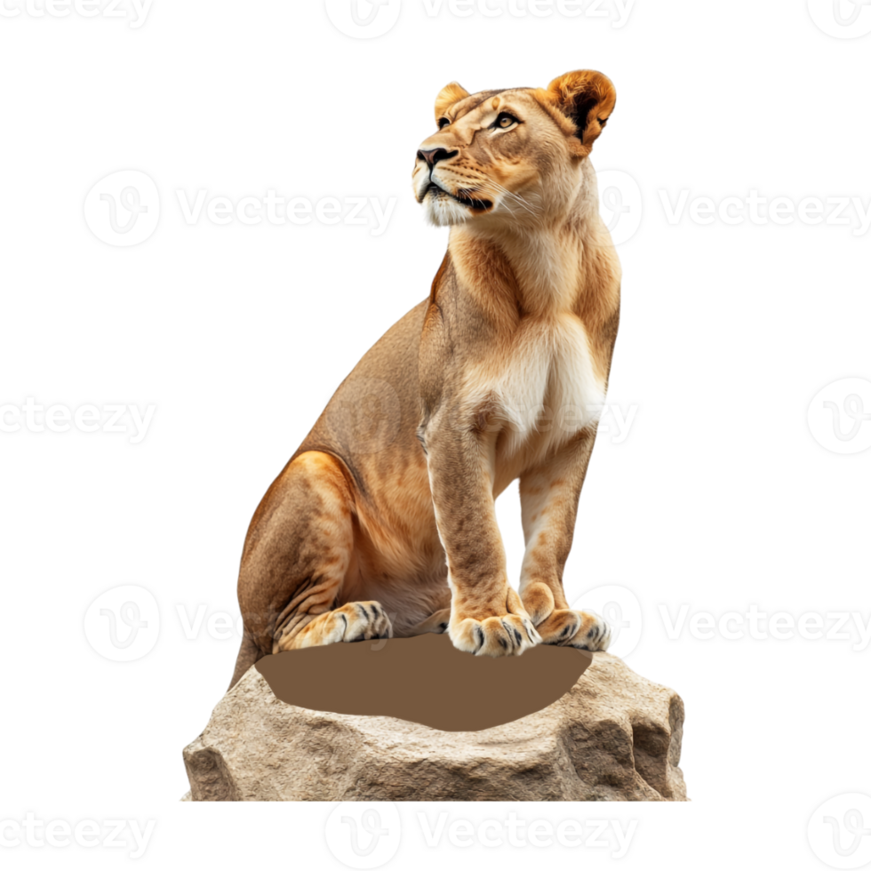 lion on stone image png