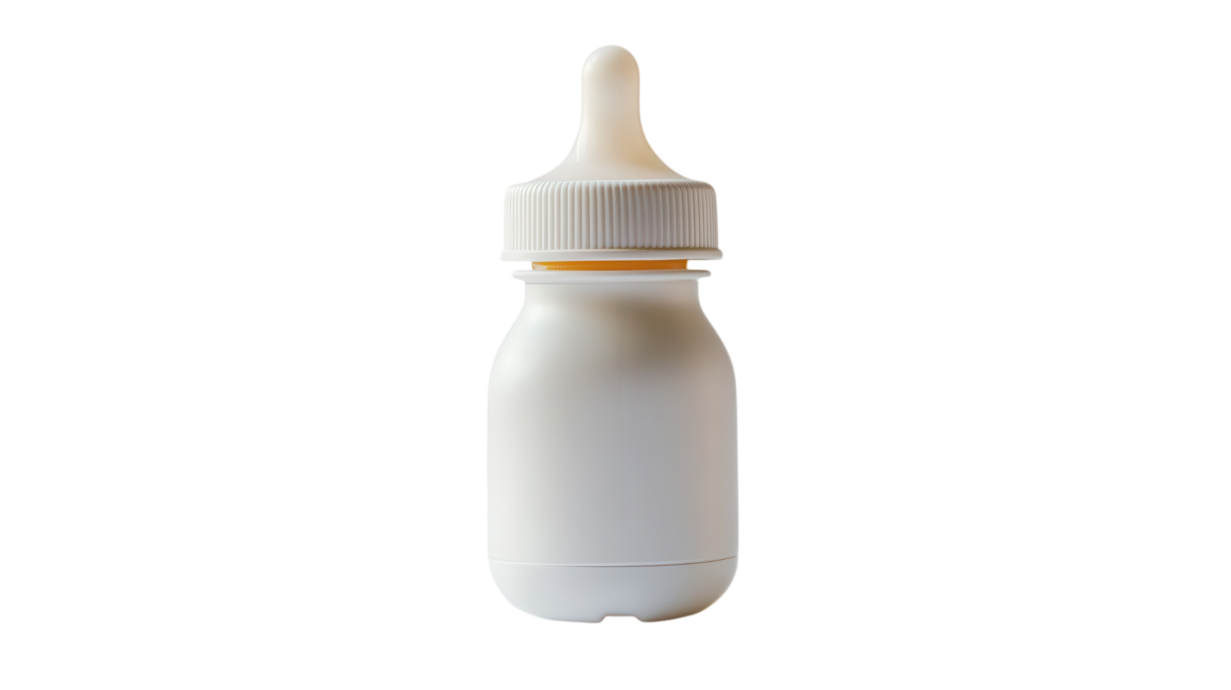 Feeding bottle for infants showcasing simplicity and practicality with a clean design png