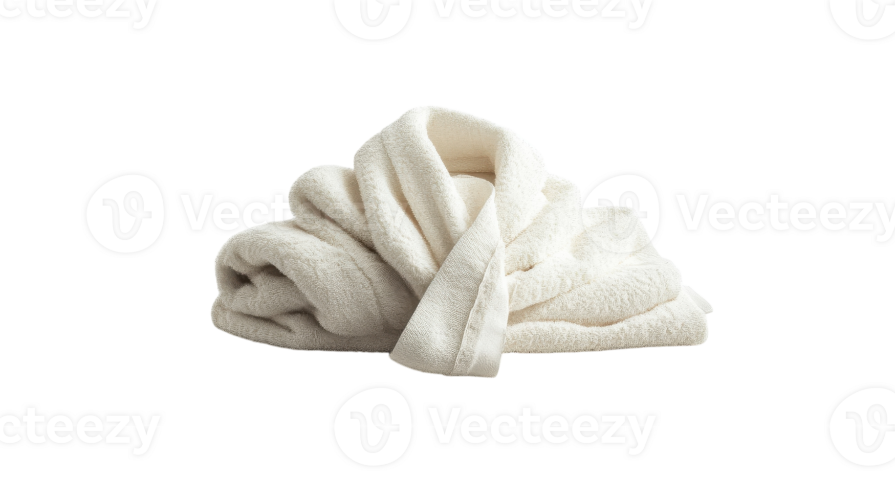 Soft white towel crumpled on a flat surface, perfect for drying off after a shower or bath in a serene bathroom setting png