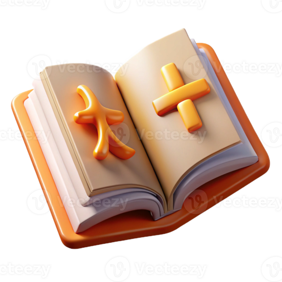 magnificent abstract Open Book with Foreign Script Transparent Background genuine png