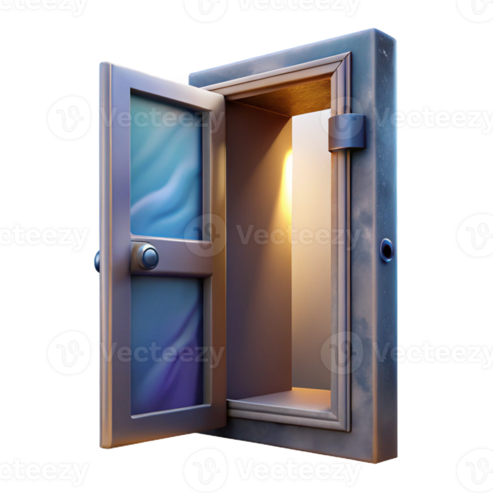 dramatic abstract Open Door to Alternate Dimension Isolated detailed png