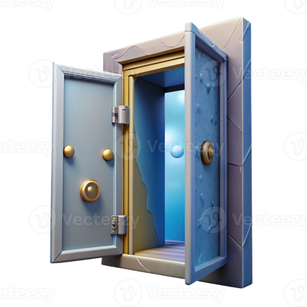 extraordinary modern Open Door to Alternate Dimension Isolated professional png