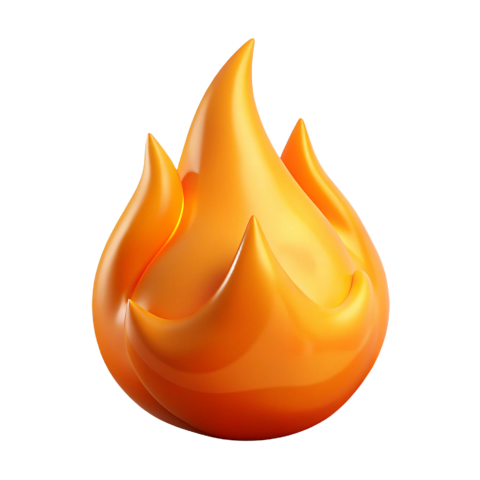 stunning abstract Orange Fire Effect Transparent Background authentic png