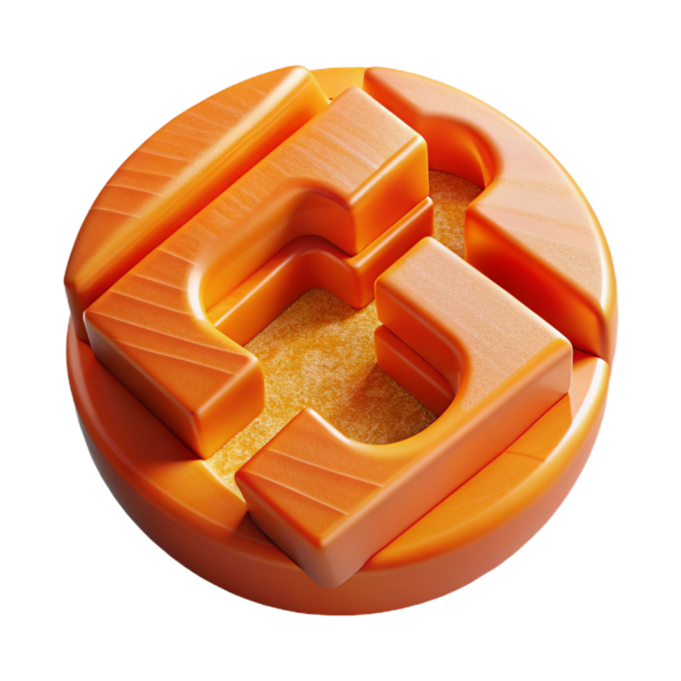 stunning rustic Orange Glitch Effect Cutout Transparent Background original png