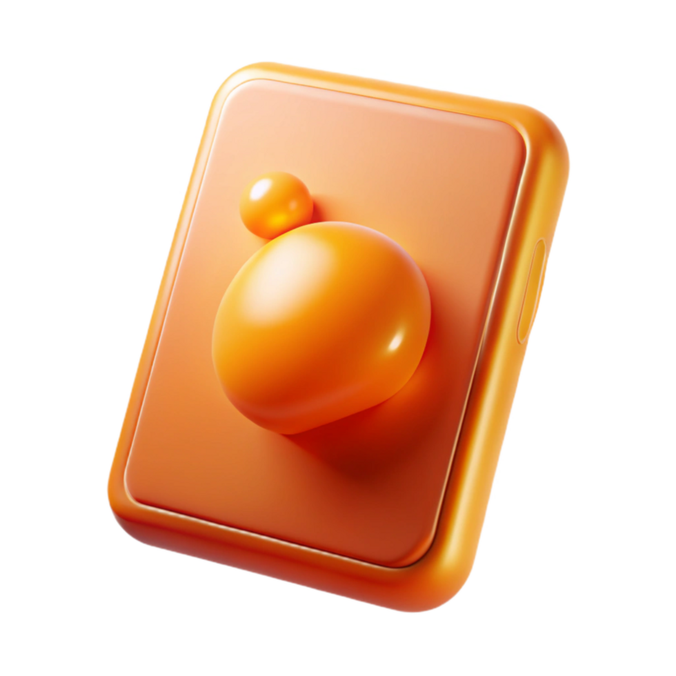 magnificent creative Orange Light Leak Over Tablet Isolated professional png