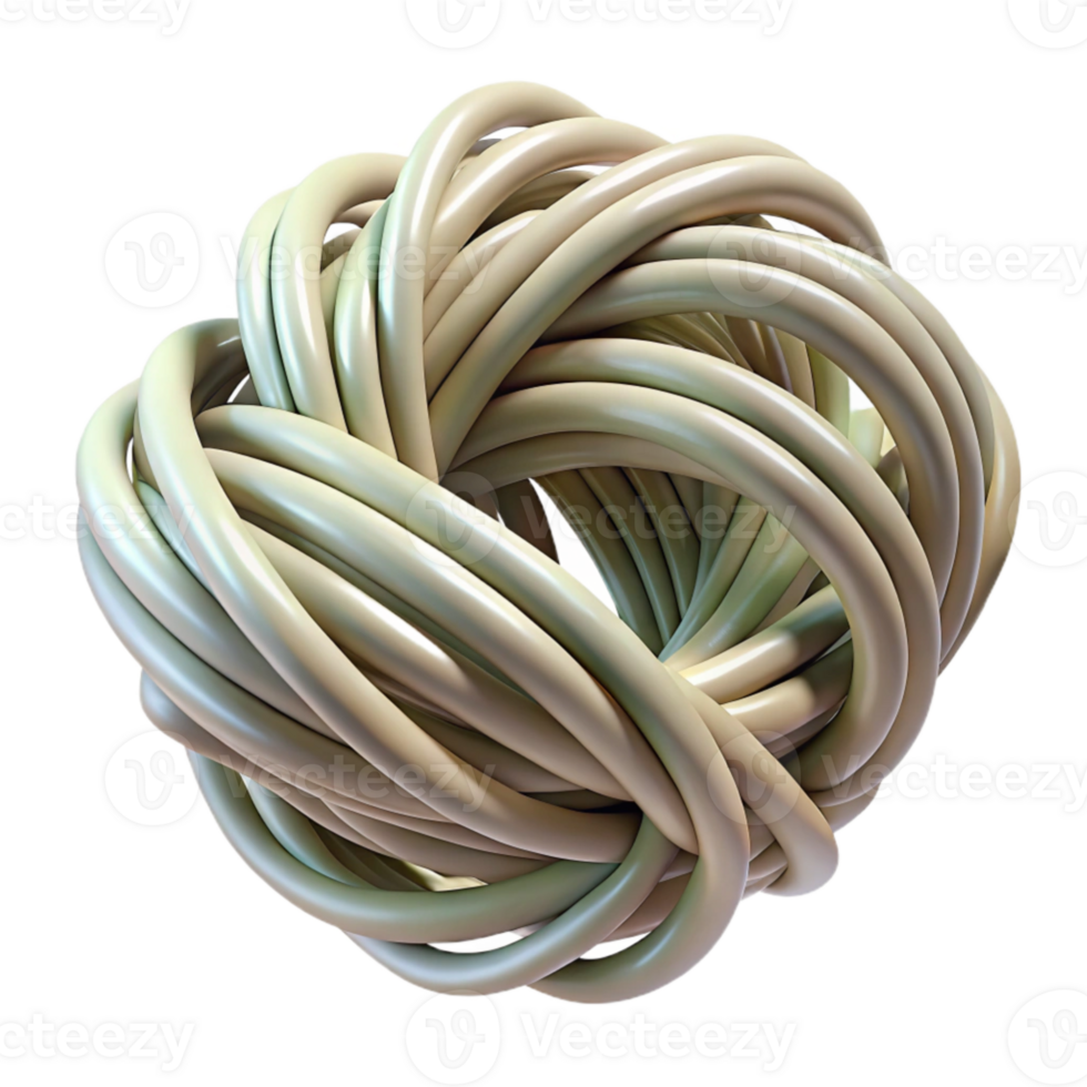 wonderful modern Organic Wire Filament Close Up Transparent Background Cutout authentic png