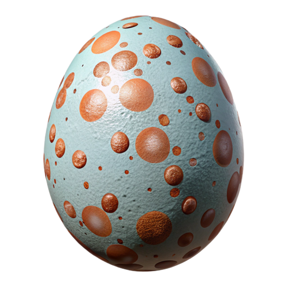 serene contemporary Painted Easter Egg with Floral Motif Cutout original png