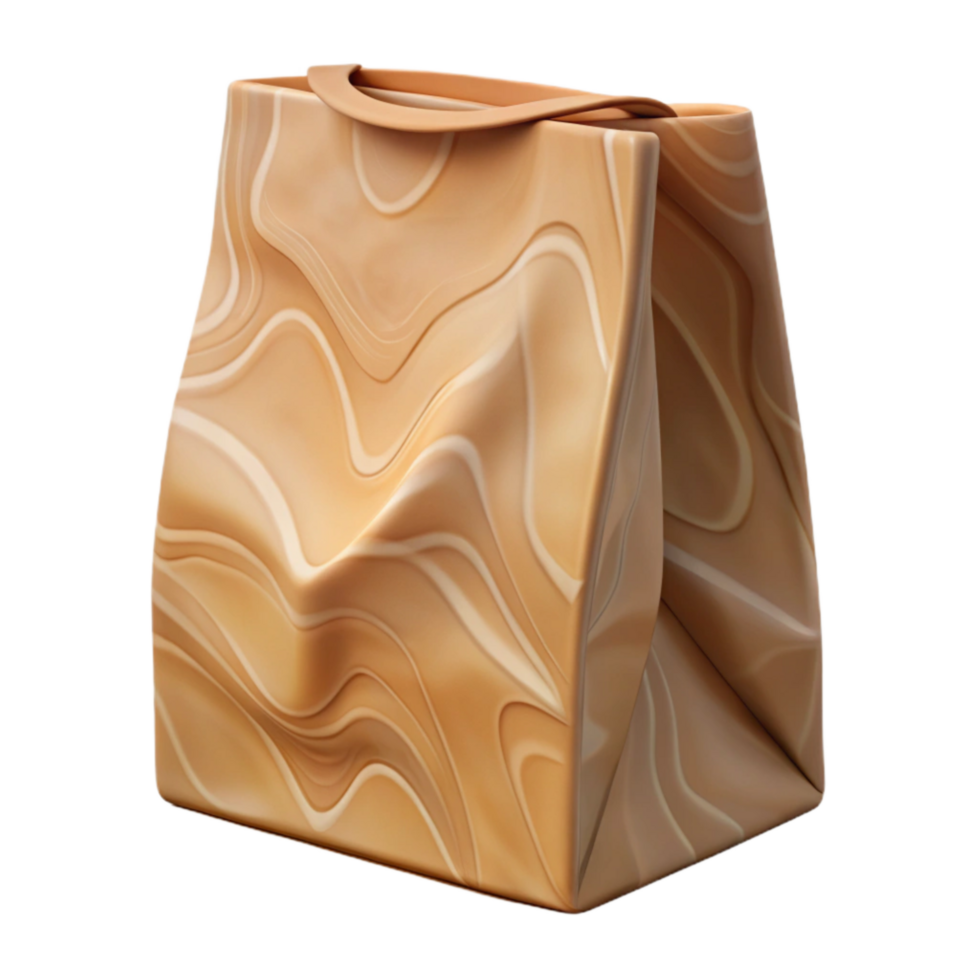 elegant abstract Paper Bag with Plain Design Transparent original png