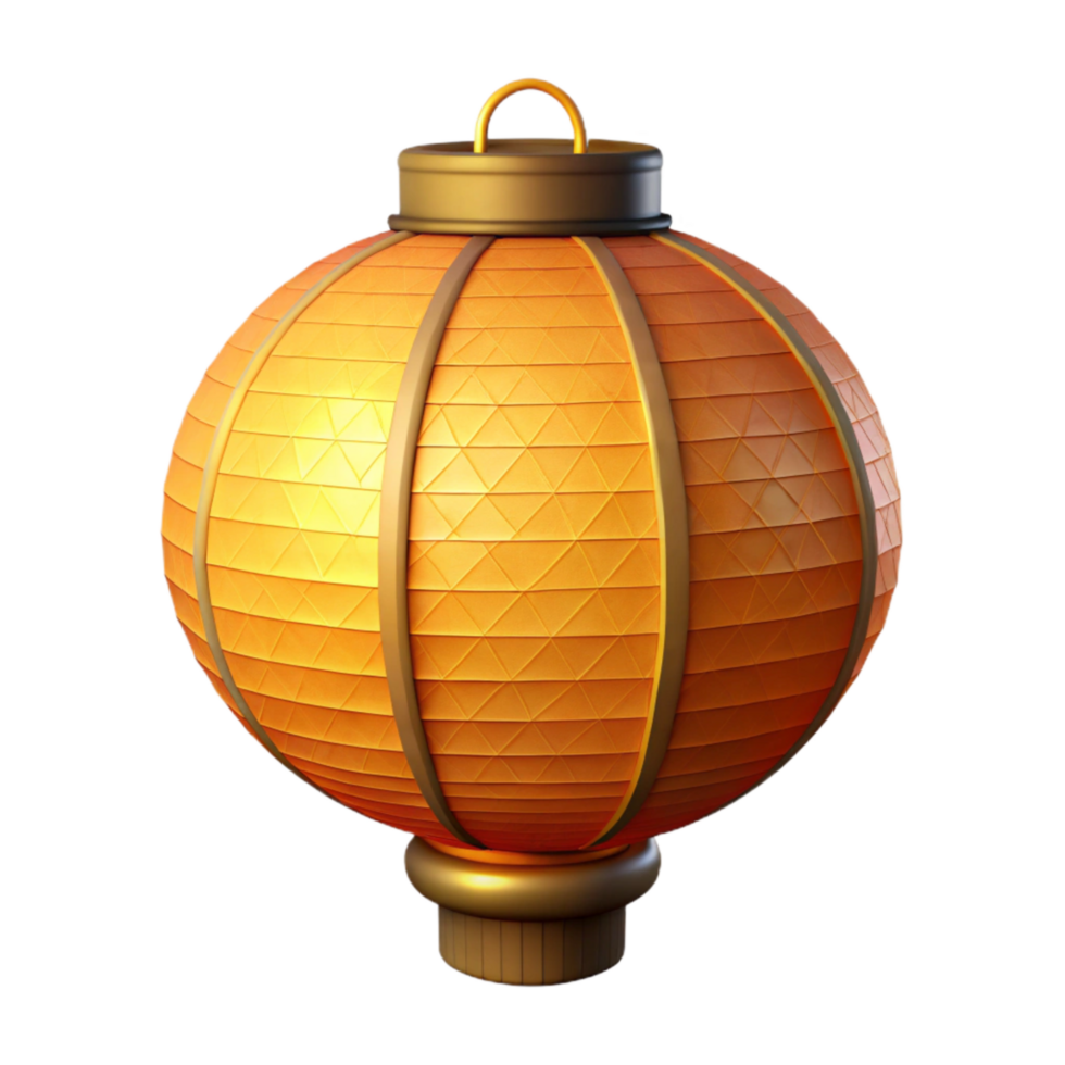 wonderful abstract Paper Lantern Isolated with Warm Glow Transparent Background png
