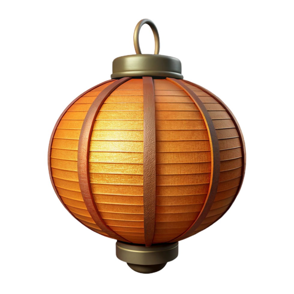wonderful creative Paper Lantern Isolated with Warm Glow Transparent Background png