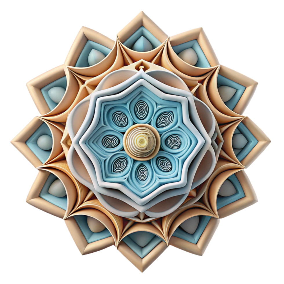dramatic classic Paper Quilling Geometric Design Intricate Detail Transparent Background professional png