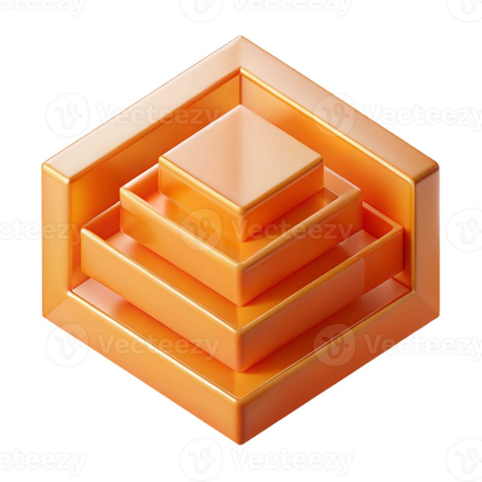 serene artistic Parallel Dimensions Overlapping Orange Transparent Background high quality png