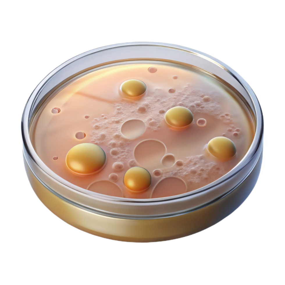 beautiful rustic Petri Dish with Agar Cutout Transparent Background authentic png