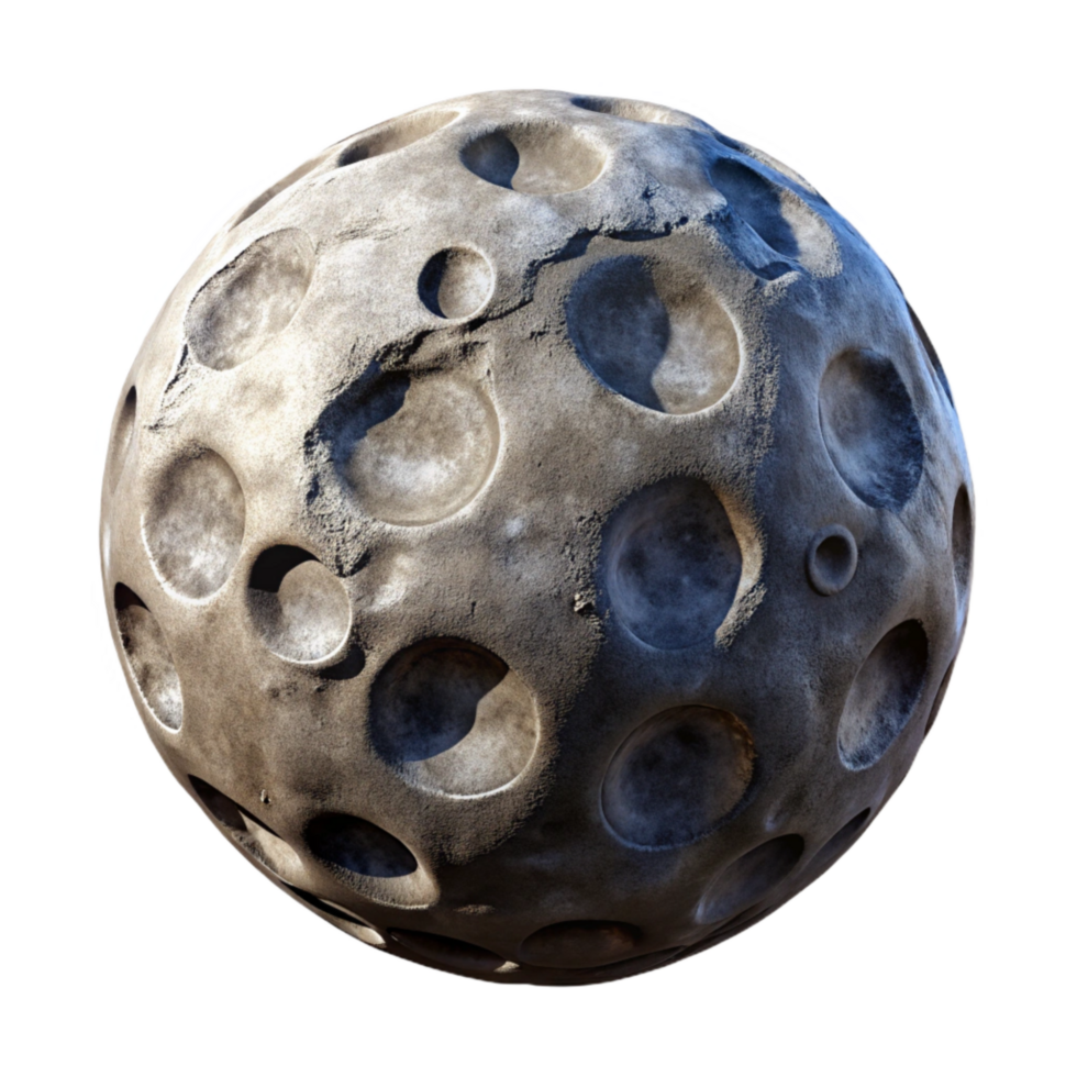stunning contemporary Perspective View of Terraformed Moon Cutout Transparent Background exclusive png