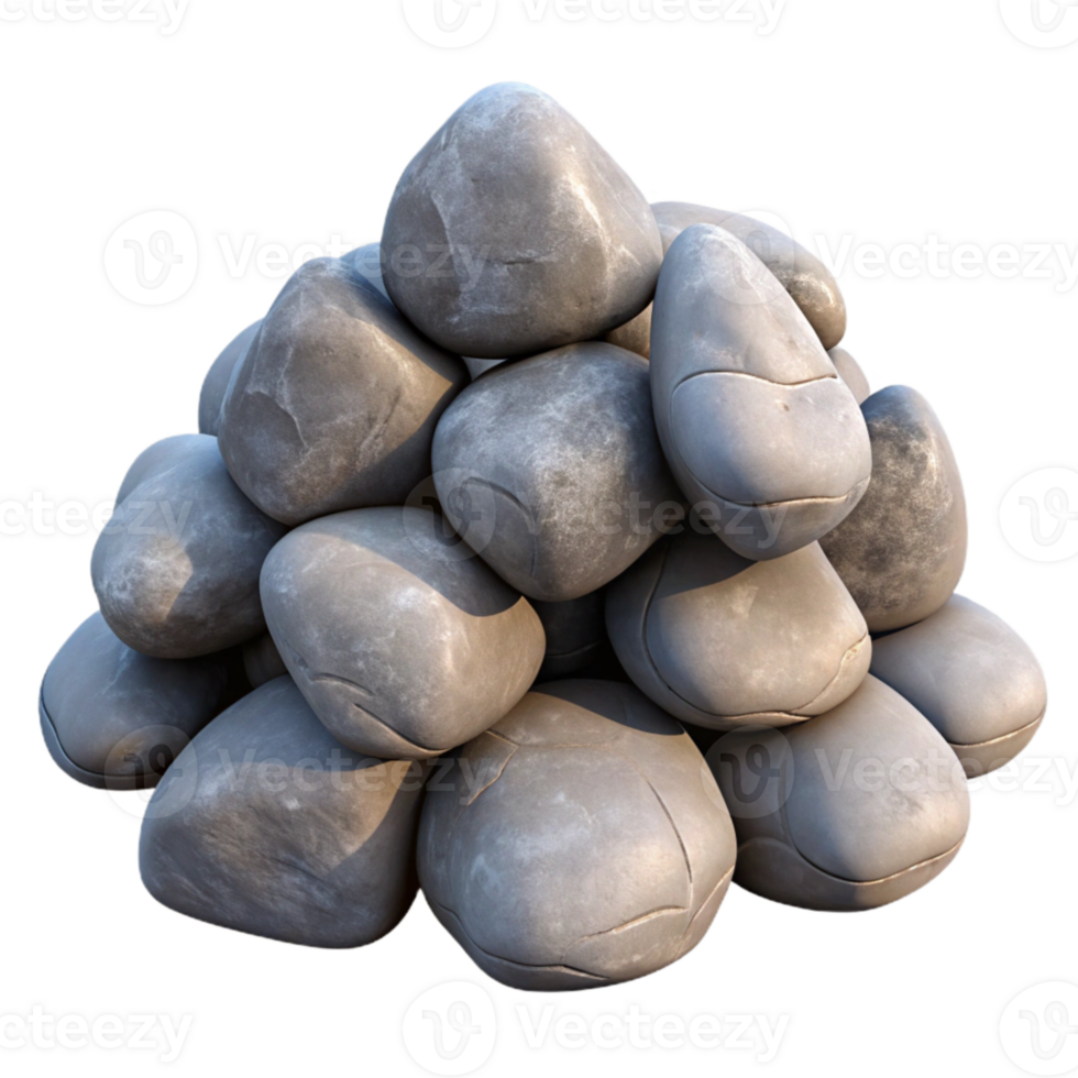 magnificent modern Pile of Rocks Close Up Texture Cutout exclusive png