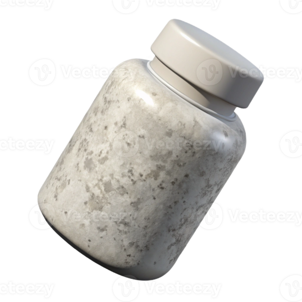 elegant rustic Pill Bottle White Label Isolated Element high resolution png