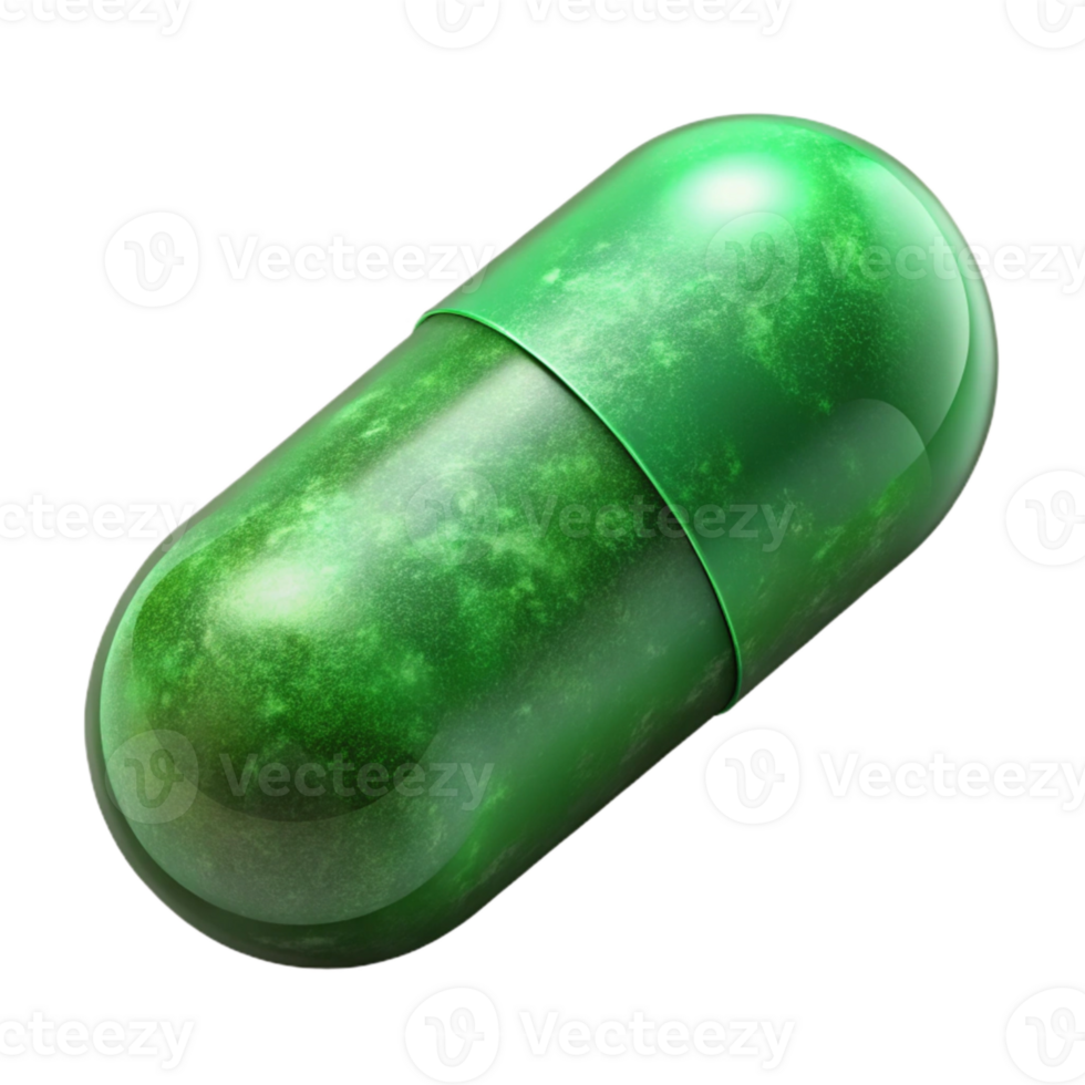 serene minimalist Pill Capsule Green Isolated Cutout Element original png