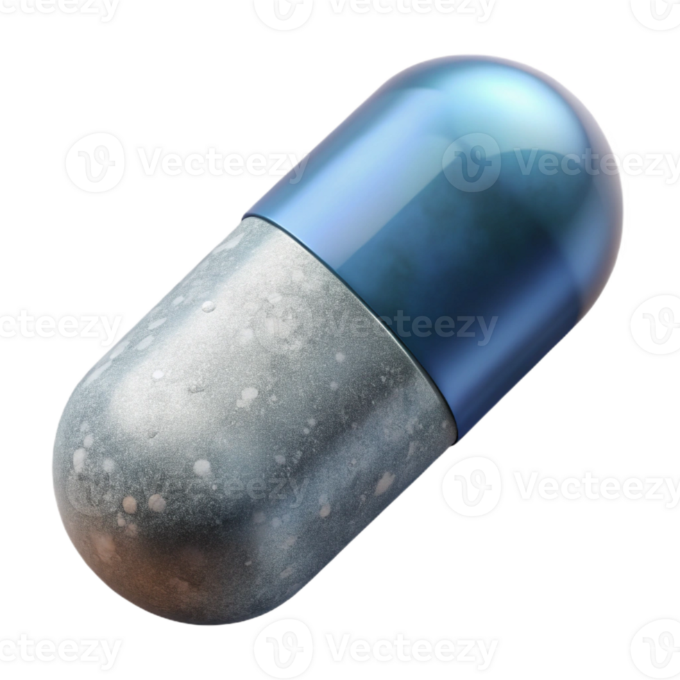 impressive rustic Pill Capsule White Background Isolated high quality png