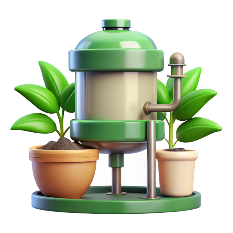 beautiful creative Plant Nutrient Solution Mixing System Close Up Transparent Background exclusive png