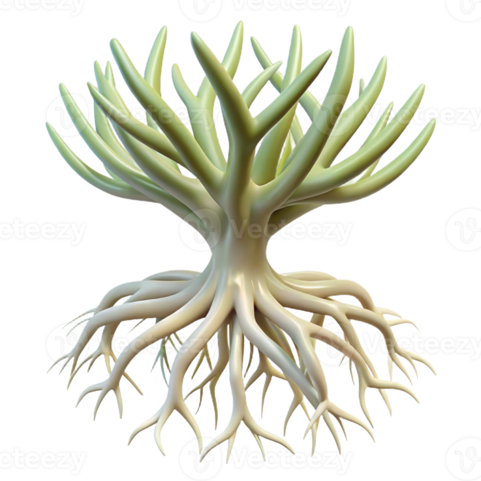impressive minimalist Plant Root System Transparent Background original png