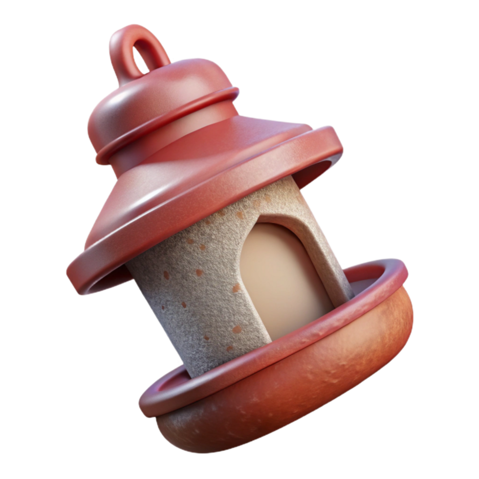 stunning minimalist Plastic Bottle Bird Feeder Isolated professional png