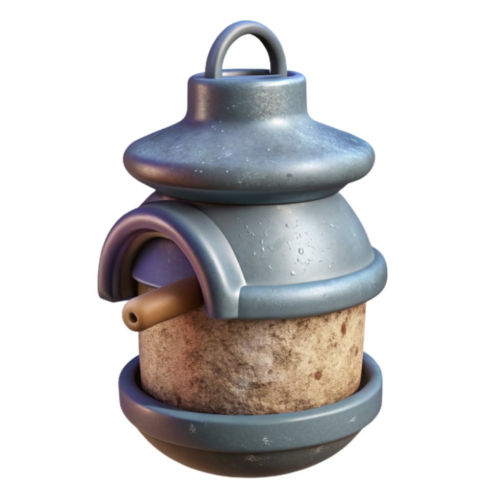 wonderful artistic Plastic Bottle Bird Feeder Isolated original png