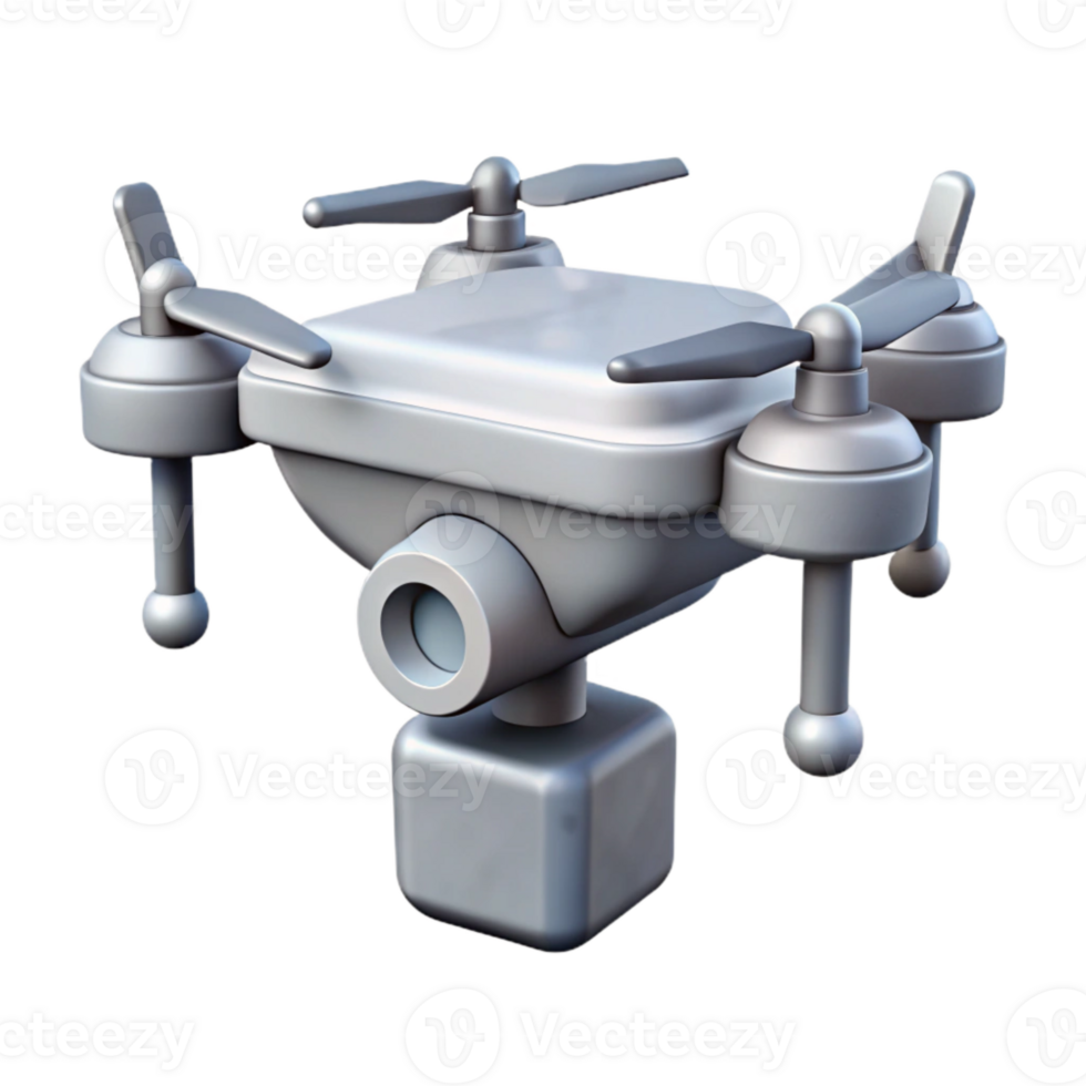 stunning vintage Precision Agriculture Drone Icon Gray and White Cutout detailed png