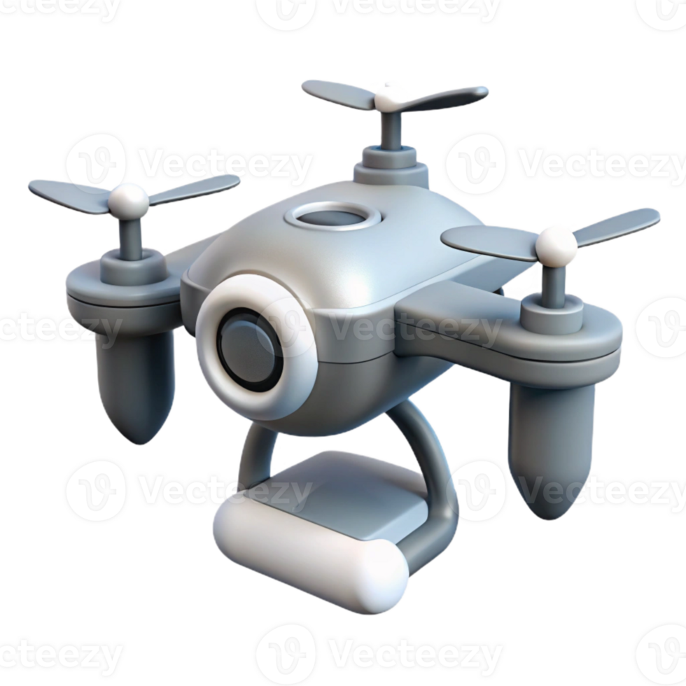 serene minimalist Precision Agriculture Drone Icon Gray and White Cutout exclusive png