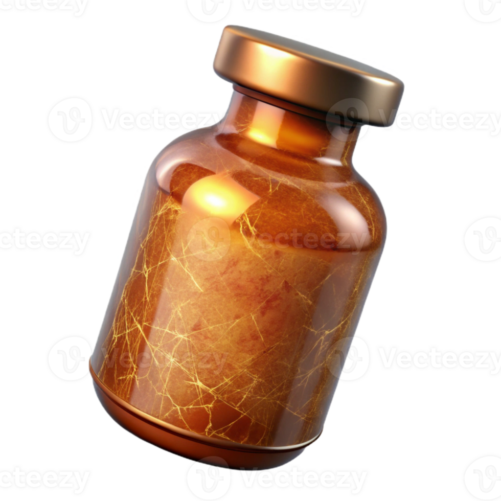 wonderful artistic Prescription Bottle Amber Isolated Element png