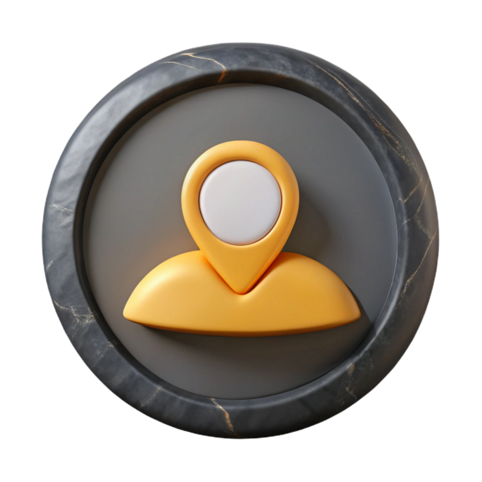 magnificent classic Profile Icon Circle Cutout with Black Outline detailed png