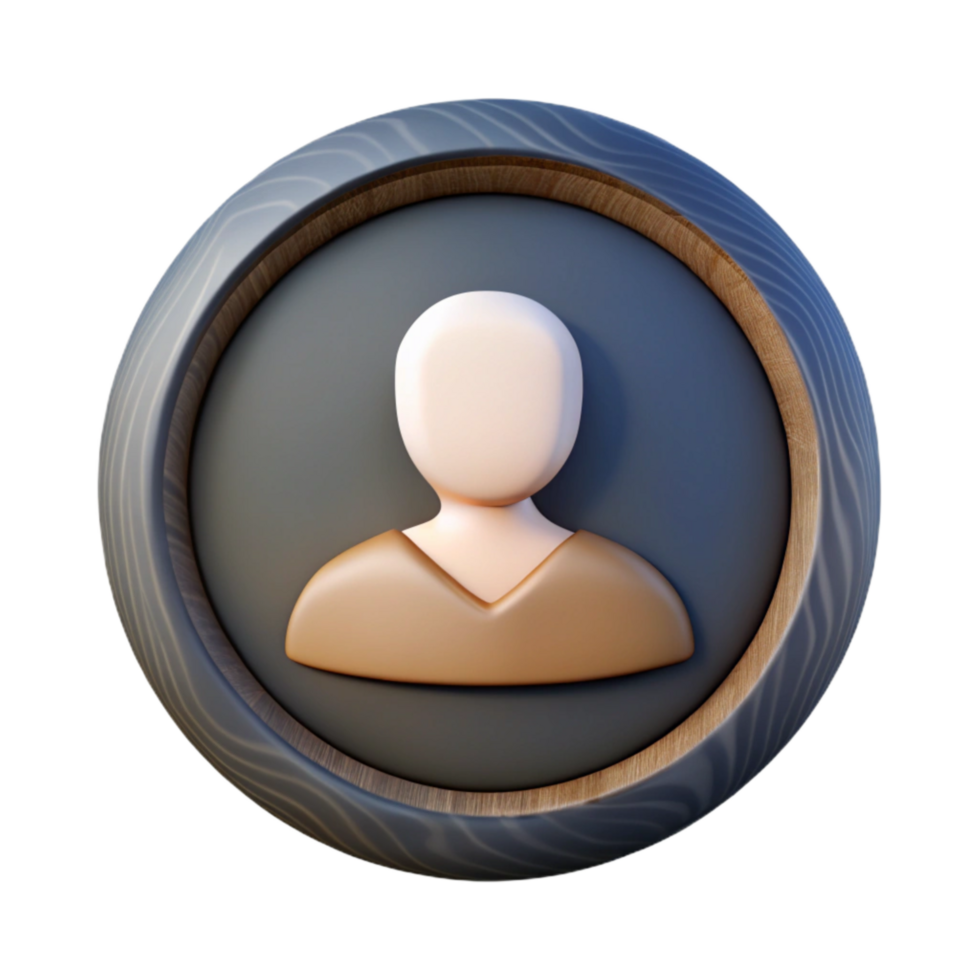 magnificent modern Profile Icon Circle Frame Isolated with Black Fill original png