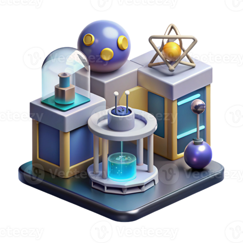 vibrant vintage Quantum Computing Research Laboratory Illustration Transparent professional png