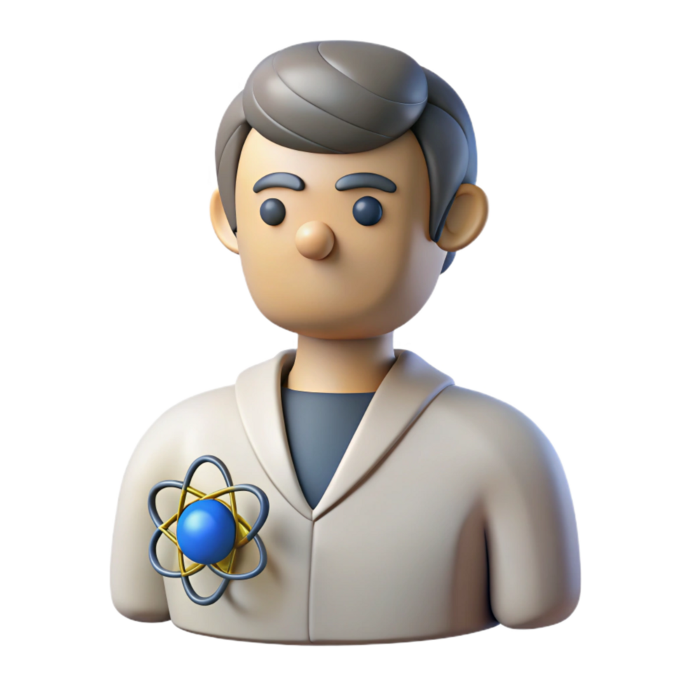 serene rustic Quantum Computing Research Scientist Silhouette Cutout Element high resolution png