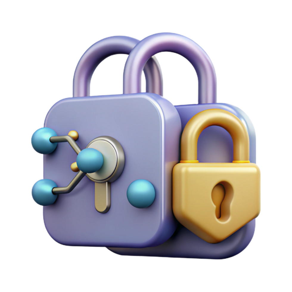 magnificent traditional Quantum Cryptography Icon Cutout with Lock and Key high resolution png