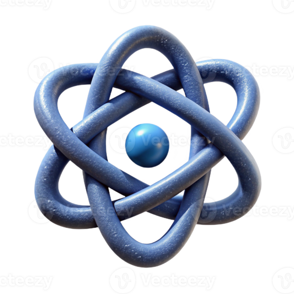 beautiful creative Quantum Entanglement Icon with Linked Particles detailed png