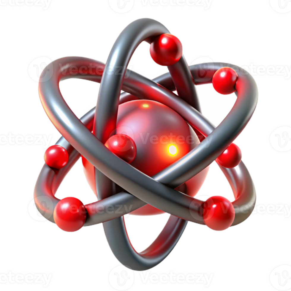 stunning artistic Quantum Entanglement Particles Red Glow Cutout exclusive png
