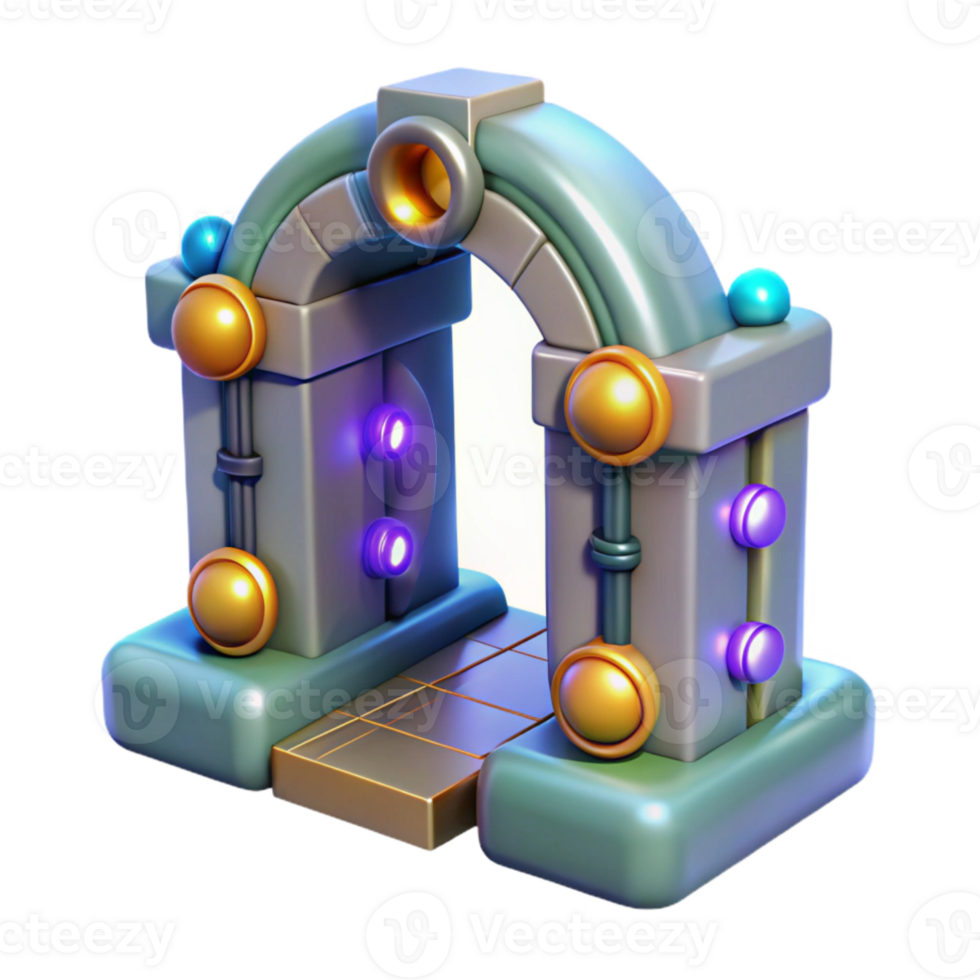 extraordinary rustic Quantum Gate Operation Visualization Isolated exclusive png