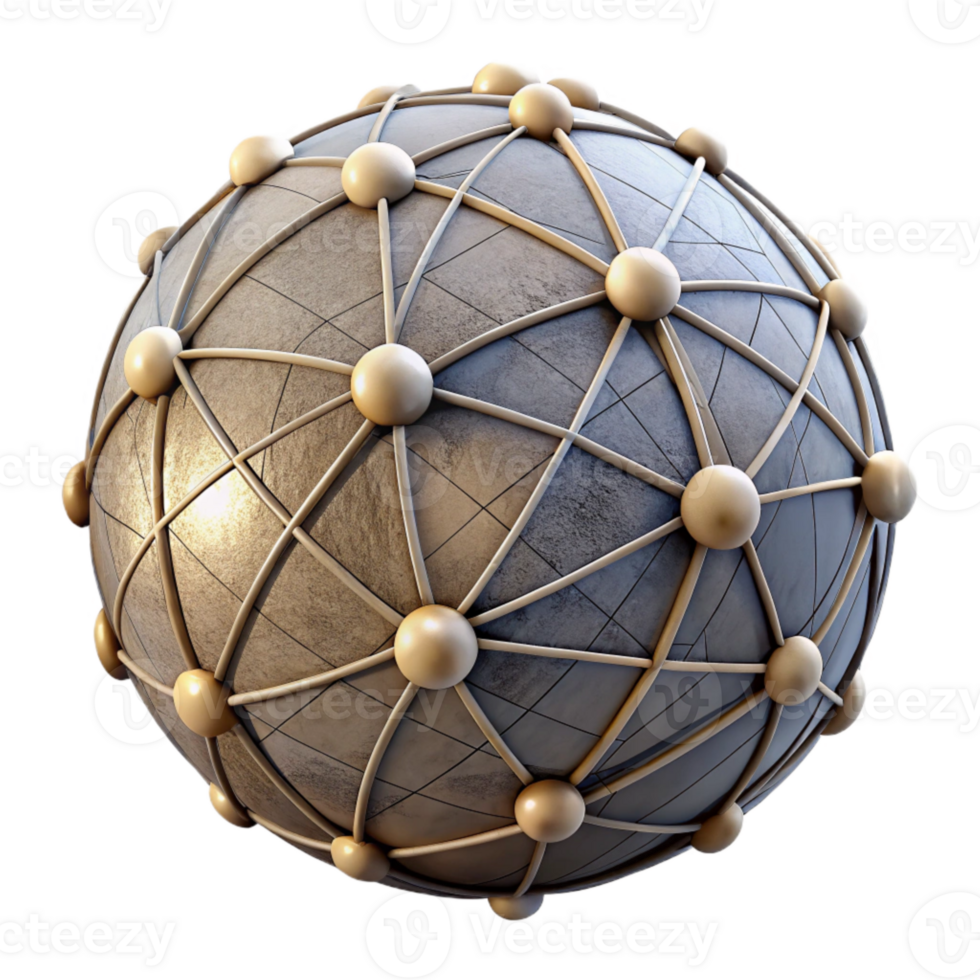 magnificent traditional Quantum Internet Network Globe Isolated png